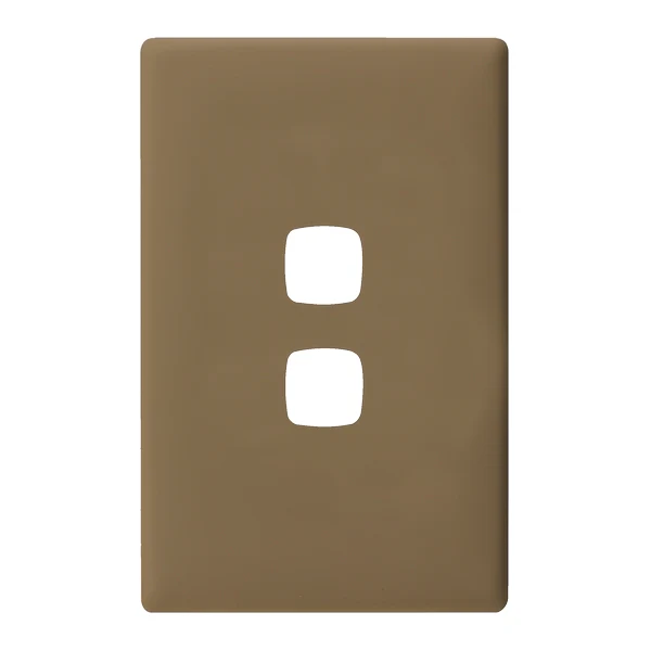 HPM Linea 2 Gang Switch - Cover Plate Only, Variety of Finishes - Image 4