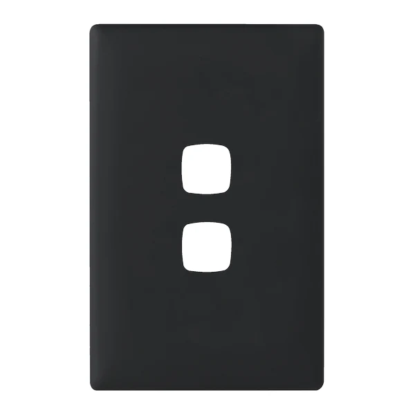 HPM Linea 2 Gang Switch - Cover Plate Only, Variety of Finishes - Image 5