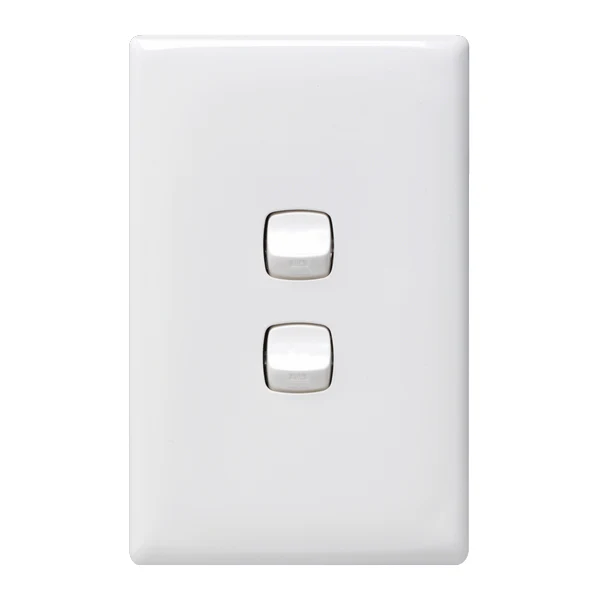 HPM Linea 2 Gang Switch - Cover Plate Only, Variety of Finishes - Image 7