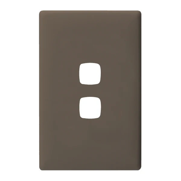 HPM Linea 2 Gang Switch - Cover Plate Only, Variety of Finishes - Image 9