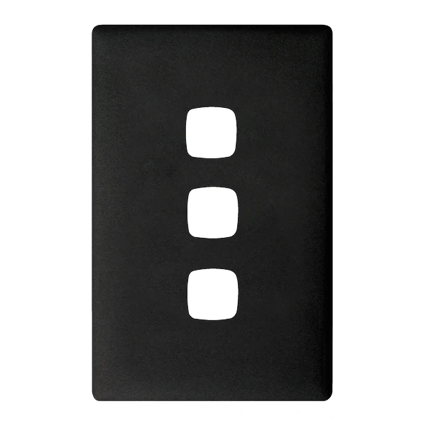 HPM Linea 3 Gang Switch - Cover Plate Only, Variety of Finishes - Image 3