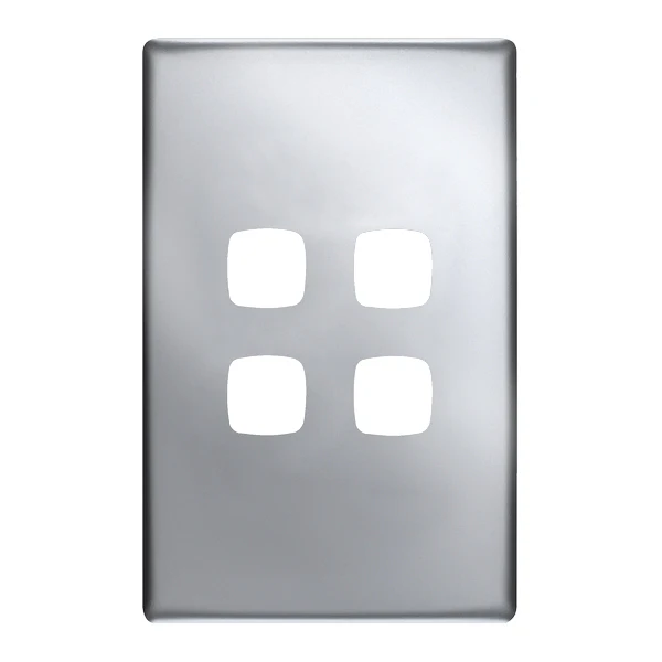 HPM Linea 4 Gang Switch - Cover Plate Only, Variety of Finishes - Image 3