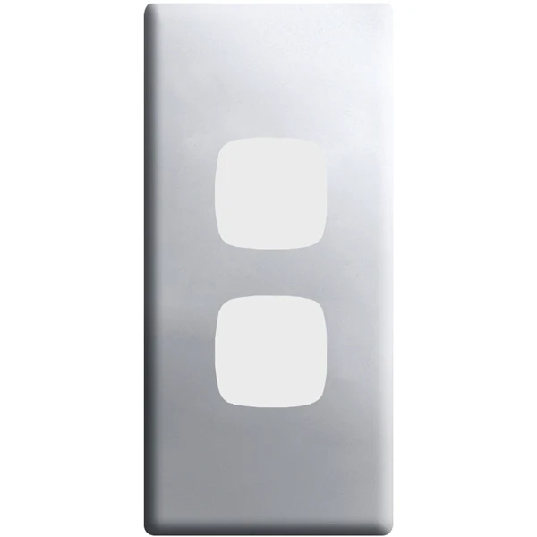 HPM Linea 2 Gang Architrave Switch - Cover Plate Only, Variety of Finishes - Image 3