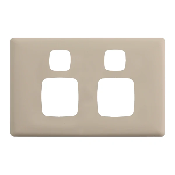HPM Linea Double Switch Socket - Cover Plate Only, Variety of Finishes - Image 9