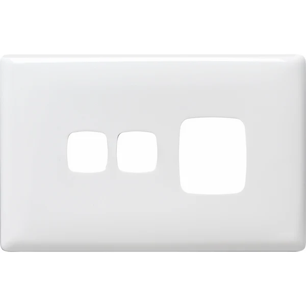 HPM Linea Single Switch Socket With Extra Switch - Cover Plate Only, Variety of Finishes - Image 2