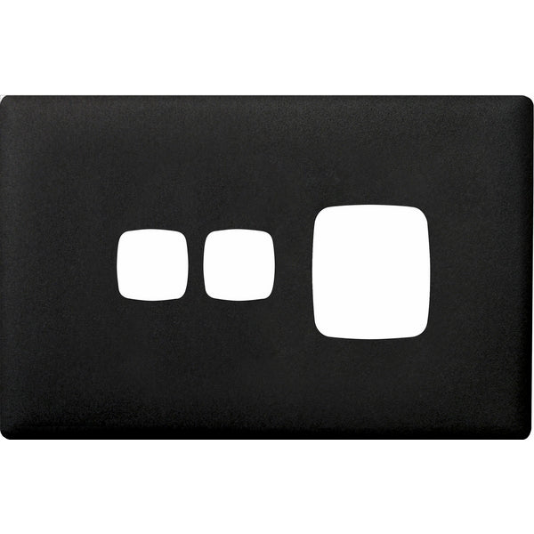 HPM Linea Single Switch Socket With Extra Switch - Cover Plate Only, Variety of Finishes - Image 3