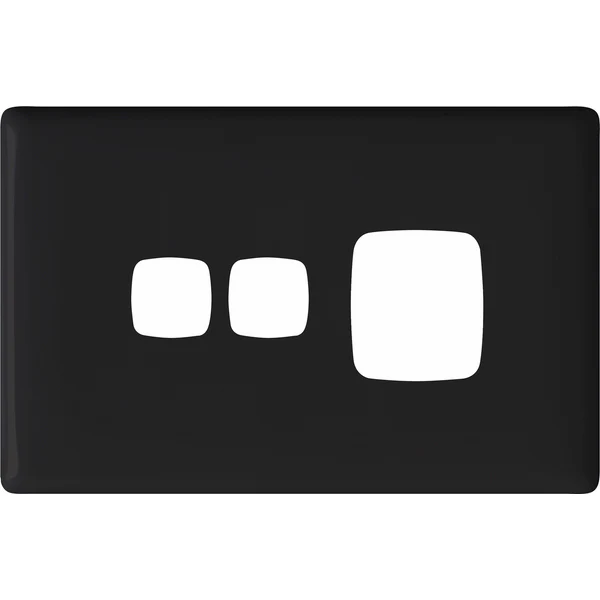 HPM Linea Single Switch Socket With Extra Switch - Cover Plate Only, Variety of Finishes - Image 4