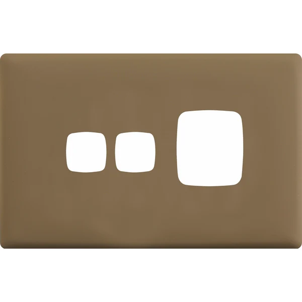 HPM Linea Single Switch Socket With Extra Switch - Cover Plate Only, Variety of Finishes - Image 7