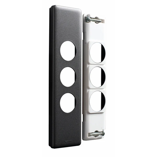Legrand Excel Life 3 Gang Architrave Grid And Plate Assembly, Available In 3 Colours - Image 3