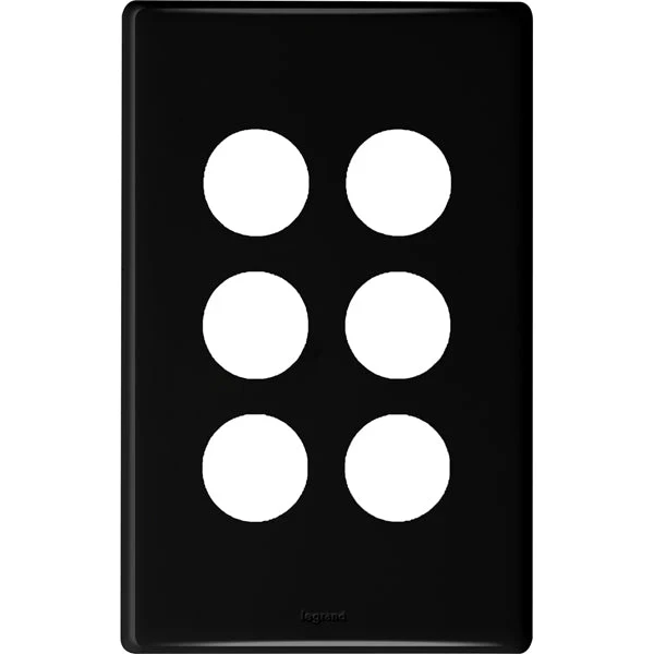 Legrand Excel Life 6 Gang Switch Plate - Cover Only, Available in 4 Colours - Image 4
