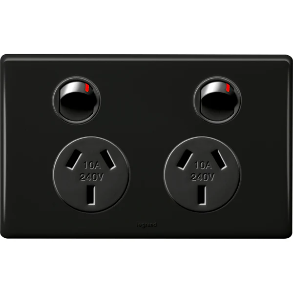 Legrand Excel Life Double Power Point Outlet, Available in 5 Colours - Image 2