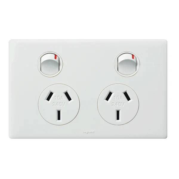 Legrand Excel Life Double Power Point Outlet, Available in 5 Colours - Image 3
