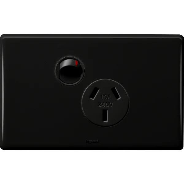 Legrand Excel Life Single Power Point Outlet, Available in 5 Colours - Image 2