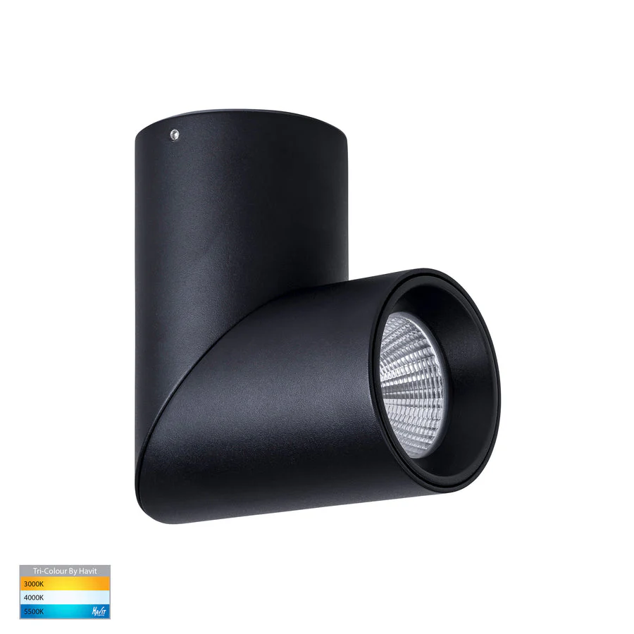 Nella 12w TRI Colour LED Surface Mounted Rotatable Round Downlight - Image 2