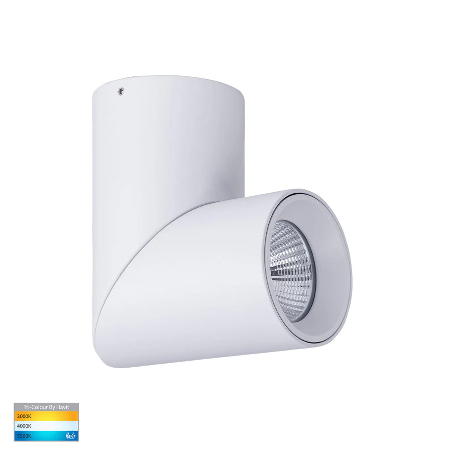 Nella 12w TRI Colour LED Surface Mounted Rotatable Round Downlight - Image 6