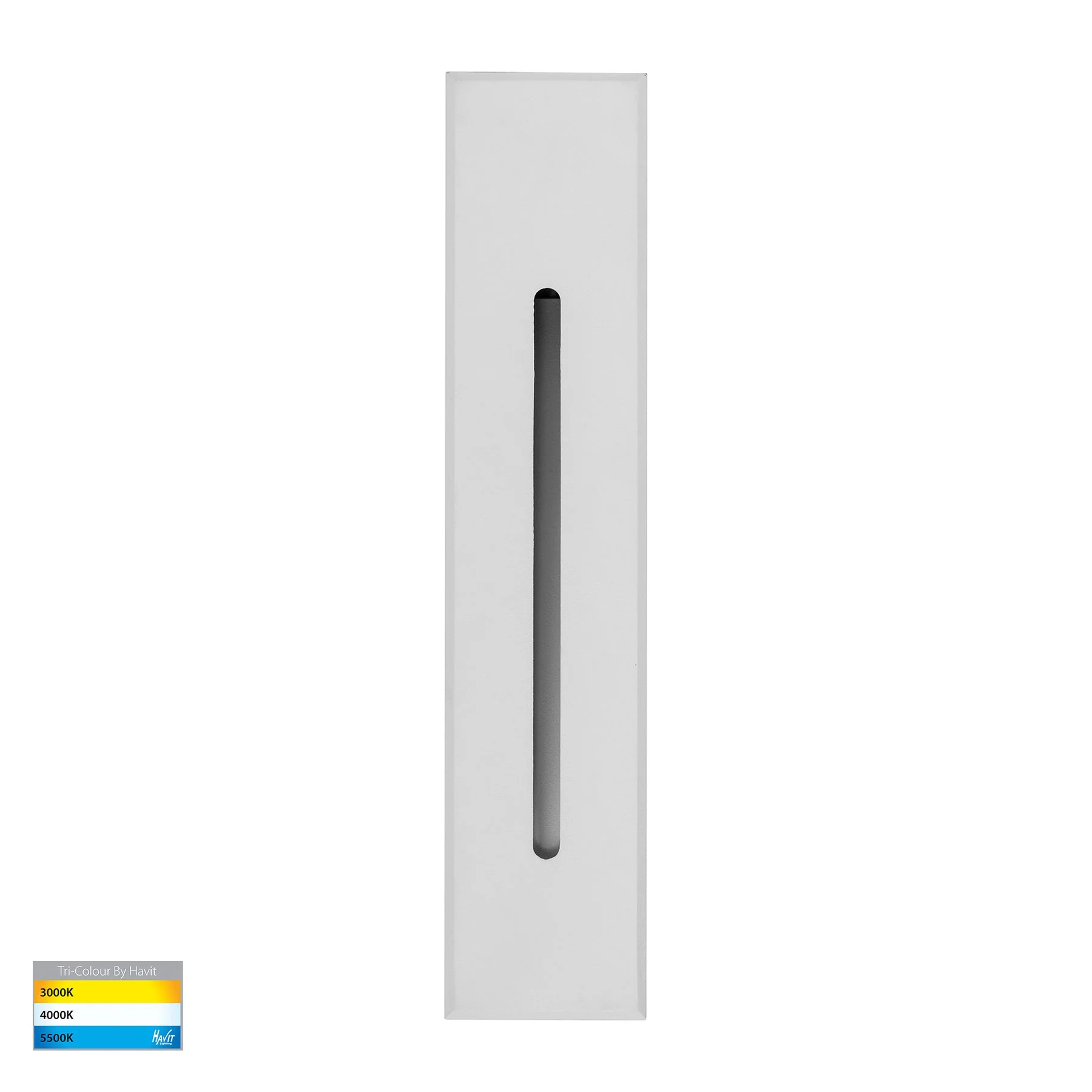 Paso Recessed TRI Colour LED Step or Wall Light 185mm