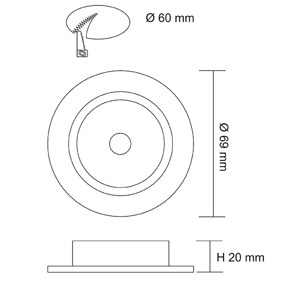 SAL Anova - Recessed LED Cabinet Light - Image 3