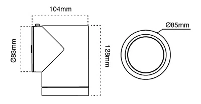 Samba Corrosion Resistant Polycarbonate Fixed LED Wall Light - Image 3