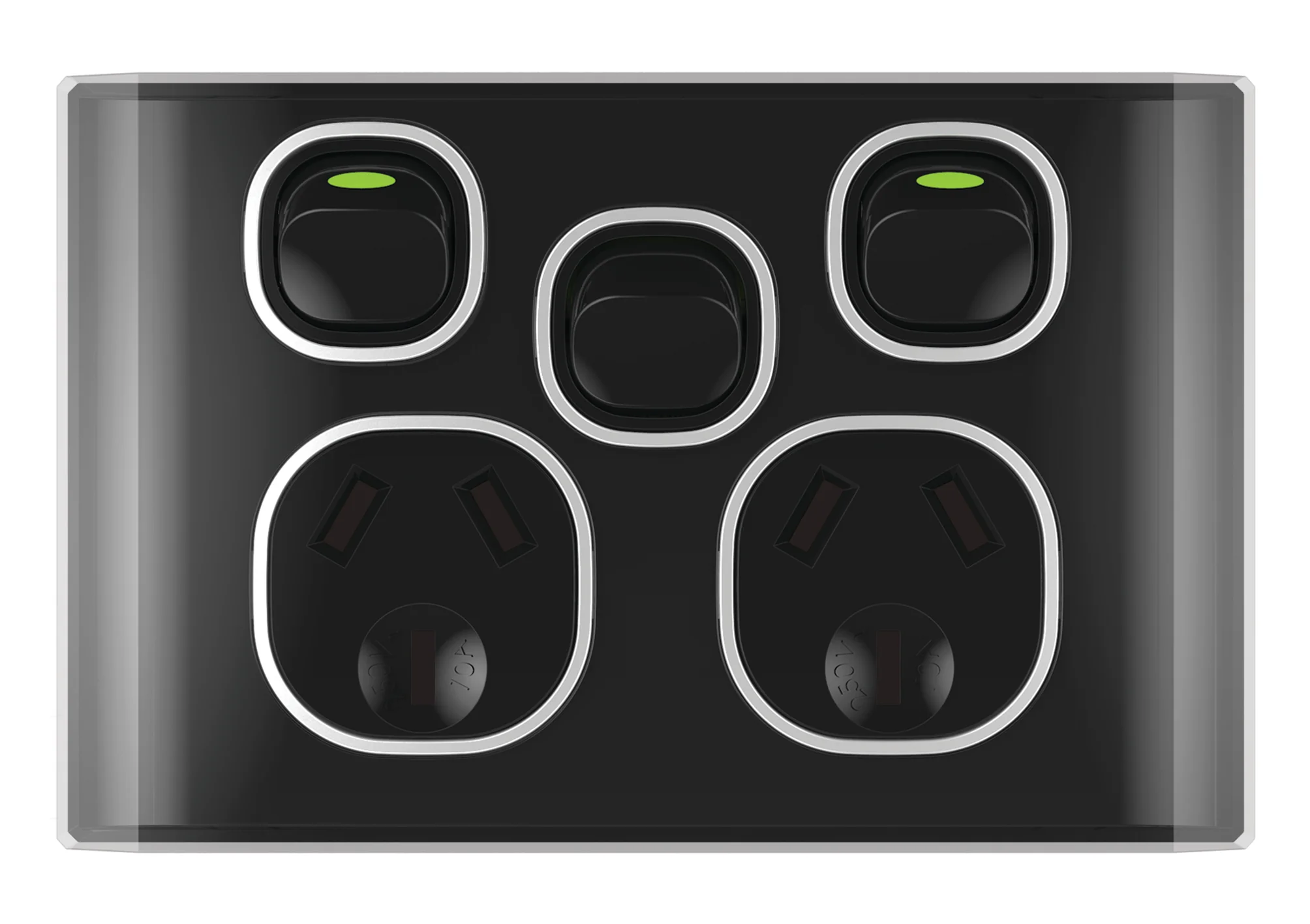 Snow Leopard Double Power Point With Extra Switch - Image 3