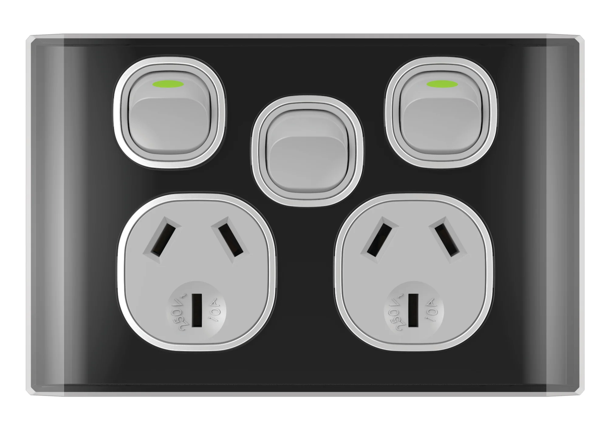 Snow Leopard Double Power Point With Extra Switch - Image 4
