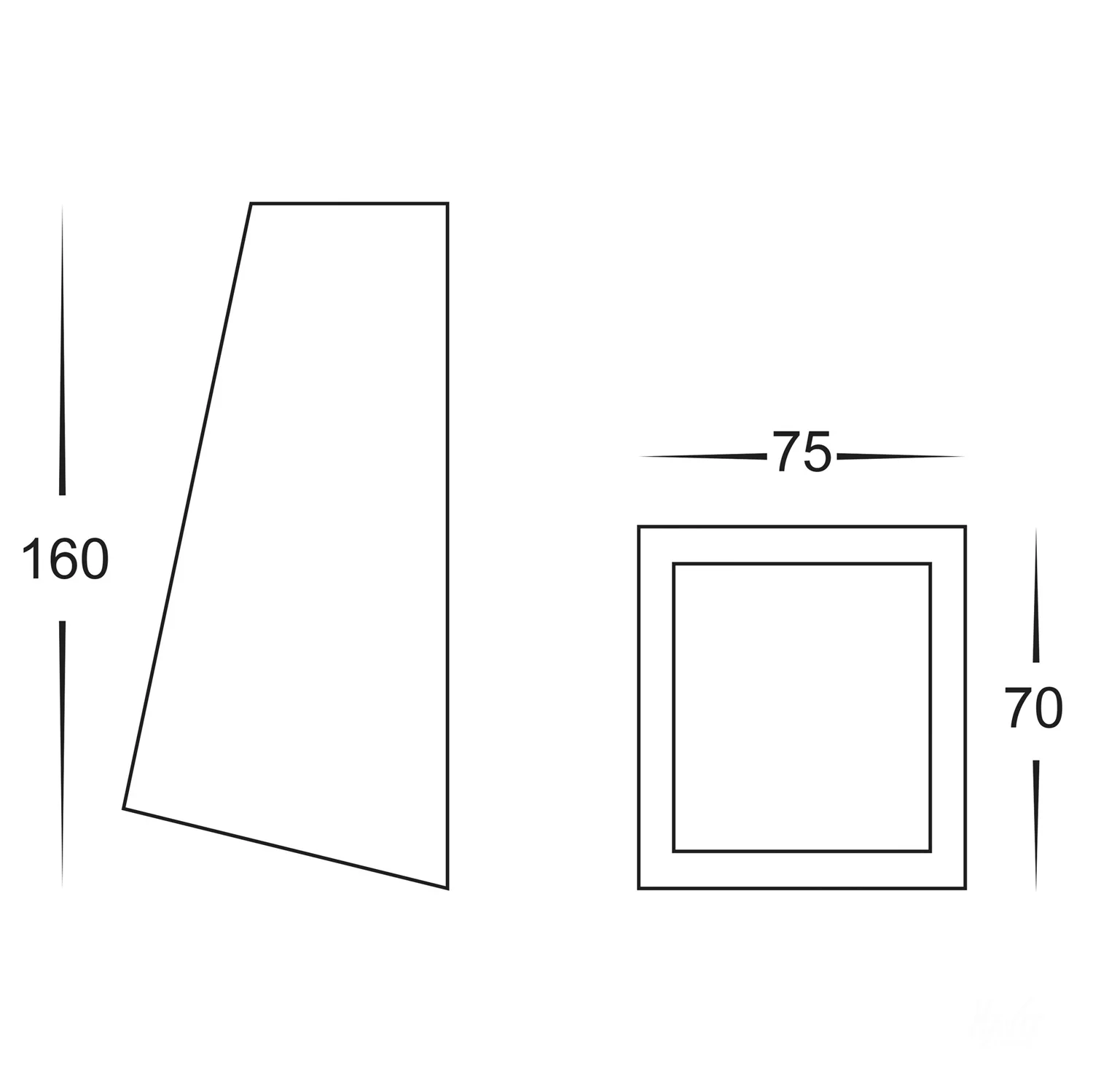 Taper Wedge TRI Colour LED Wall Light | Step Light 160mm - Image 17