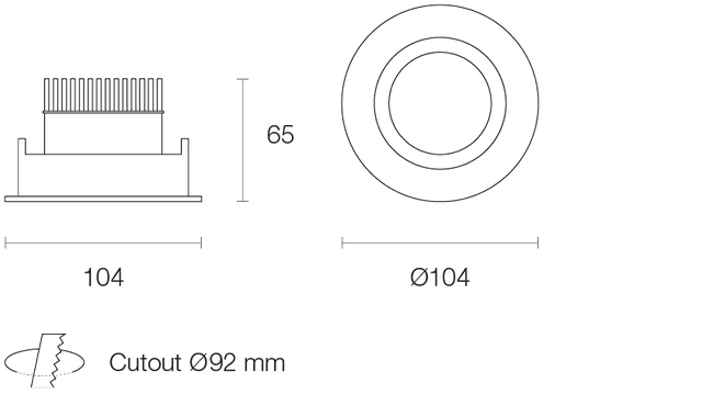 Trend Resiled RDC 8W Gimbled LED Dimmable Downlight - Image 6