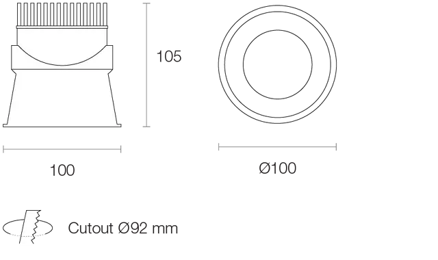 Trend Resiled RDTL 8W 92mm Trimless Adjustable LED Downlight - Image 6