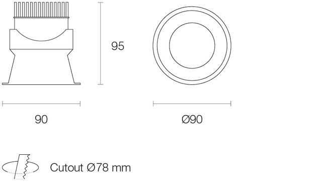 Trend Resiled RDT 8W 78mm Trimless Adjustable LED Downlight - Image 6