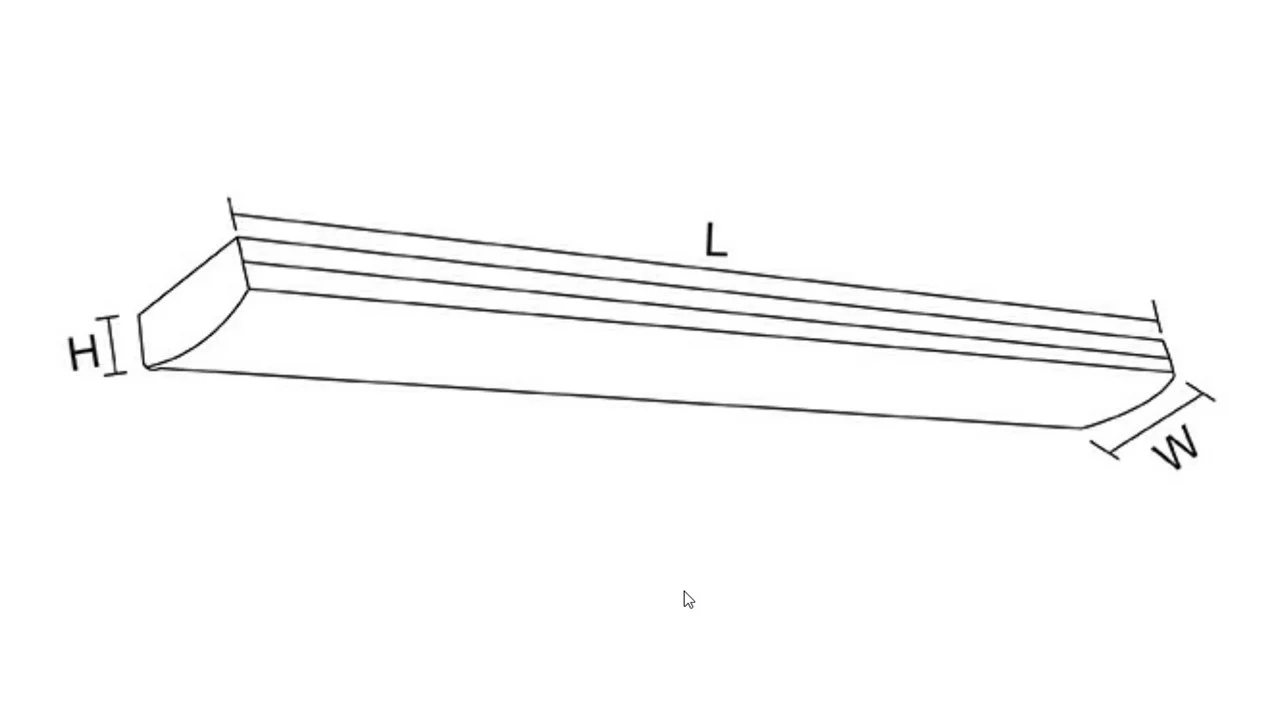 SAL Wideline Low Profile 2ft LED Diffused Batten - Image 3