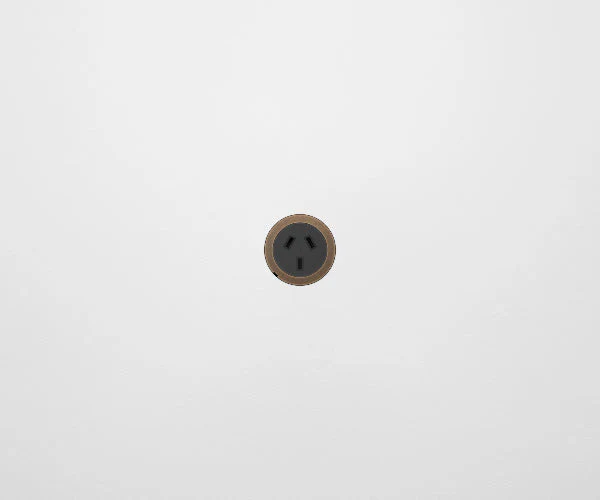 ZETR 48 Round Black Single Outlet Flat Pin Carbon Faceplate, Available in 7 Colours - Image 4