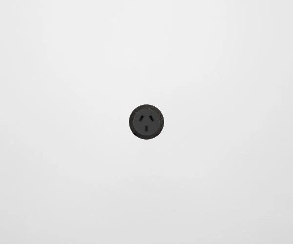 ZETR 48 Round Black Single Outlet Flat Pin Carbon Faceplate, Available in 7 Colours - Image 9