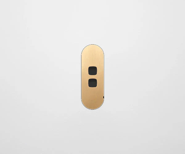 ZETR 13 Carbon 2 Gang Switch Faceplate, Available in 4 Colours