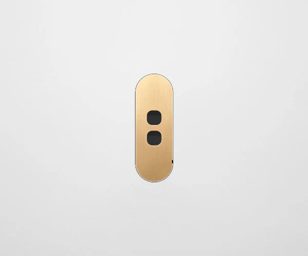 ZETR 13 Carbon 2 Gang Switch Faceplate, Available in 4 Colours - Image 2